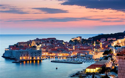 Dubrovnik Old Town at sunset